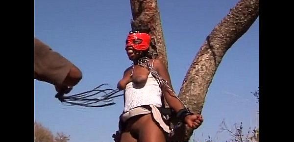  Big titted African bitch bonded in the wilderness